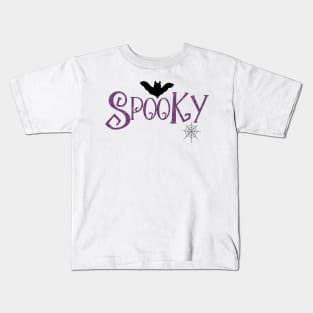 Spooky design in purple Kids T-Shirt